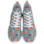 Cute Bird Pattern Men s Lightweight High Top Sneakers