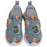 Cute Bird Pattern Kids  Velcro No Lace Shoes