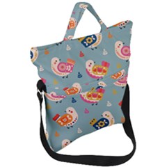 Fold Over Handle Tote Bag 