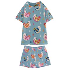 Kids  Swim T-Shirt and Shorts Set 