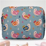 Cute Bird Pattern Make Up Pouch (Large)