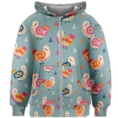 Kids  Zipper Hoodie Without Drawstring 