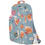 Cute Bird Pattern Double Compartment Backpack