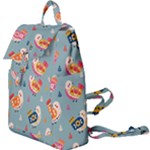 Cute Bird Pattern Buckle Everyday Backpack