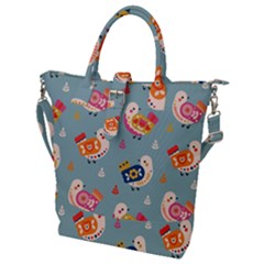 Buckle Top Tote Bag 