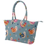 Cute Bird Pattern Canvas Shoulder Bag