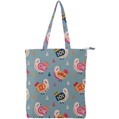 Double Zip Up Tote Bag 