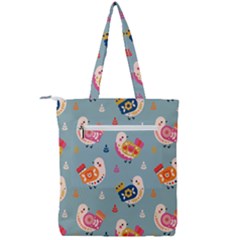 Double Zip Up Tote Bag 