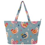 Cute Bird Pattern Full Print Shoulder Bag