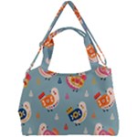 Cute Bird Pattern Double Compartment Shoulder Bag