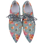 Cute Bird Pattern Pointed Oxford Shoes