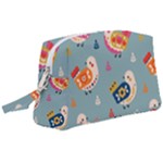 Cute Bird Pattern Wristlet Pouch Bag (Large)