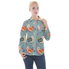 Women s Long Sleeve Pocket Shirt 