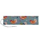 Cute Bird Pattern Roll Up Canvas Pencil Holder (L)