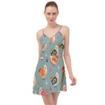 Cute Bird Pattern Summer Time Chiffon Dress