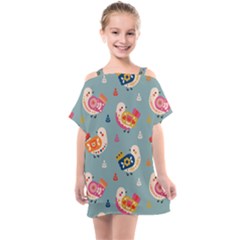 Kids  One Piece Chiffon Dress 