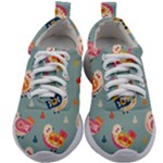 Cute Bird Pattern Kids Athletic Shoes