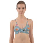 Cute Bird Pattern Wrap Around Bikini Top