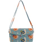 Cute Bird Pattern Removable Strap Clutch Bag