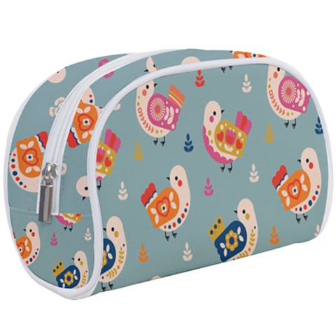 Cute Bird Pattern Make Up Case (Large) from ArtsNow.com