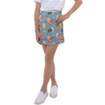 Cute Bird Pattern Kids  Tennis Skirt