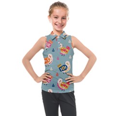 Kids  Sleeveless Polo T-Shirt 