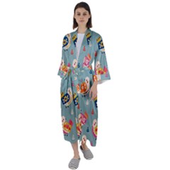 Maxi Satin Kimono 