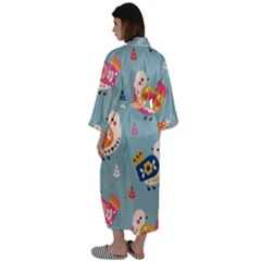 Maxi Satin Kimono 