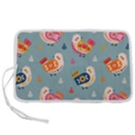 Cute Bird Pattern Pen Storage Case (L)