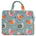 Cute Bird Pattern MacBook Pro 15  Double Pocket Laptop Bag 