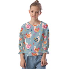 Kids  Cuff Sleeve Top 