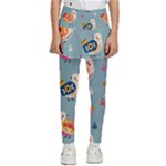 Cute Bird Pattern Kids  Skirted Pants