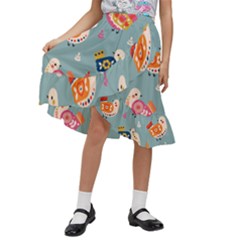 Kids  Ruffle Flared Wrap Midi Skirt 