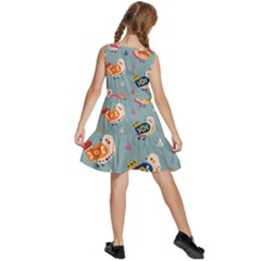 Kids  Sleeveless Tiered Mini Dress 