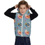 Cute Bird Pattern Kids  Stylish Hooded Puffer Vest