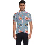 Cute Bird Pattern Men s Short Sleeve Cycling Jersey