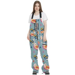 Women s Front Zip Ski And Snowboard Bib Pants 