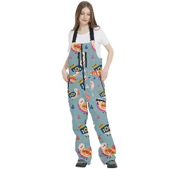 Women s Front Zip Ski And Snowboard Bib Pants 