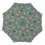 Cute Bird Pattern Automatic Folding Umbrella with Case (Medium)