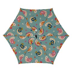 Cute Bird Pattern Automatic Folding Umbrella with Case (Small) from ArtsNow.com