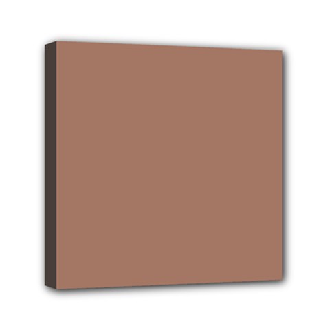 Mocha Mousse Hex Code #a47864 Mini Canvas 6  x 6  (Stretched) from ArtsNow.com