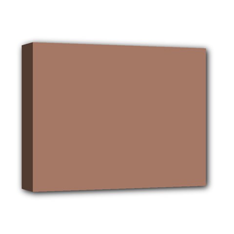 Mocha Mousse Hex Code #a47864 Deluxe Canvas 14  x 11  (Stretched) from ArtsNow.com