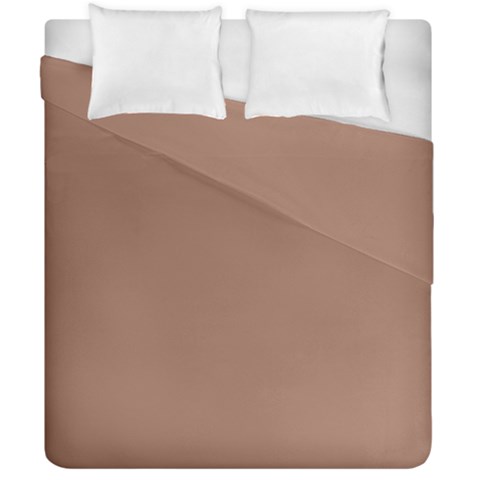 Mocha Mousse Hex Code #a47864 Duvet Cover Double Side (California King Size) from ArtsNow.com