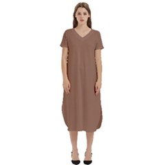 T-Shirt Midi Dress With Pockets 