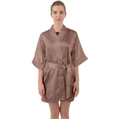 Half Sleeve Satin Kimono  