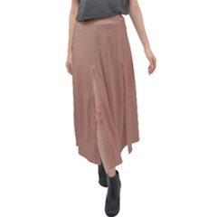 Velour Split Maxi Skirt 