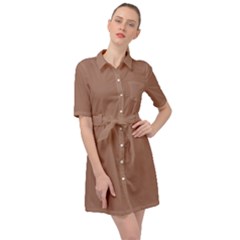 Belted Shirt Dress 