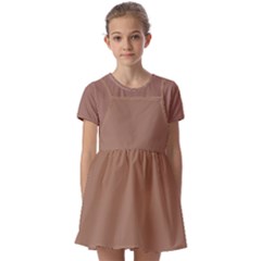 Kids  Short Sleeve Pinafore Style Dress 