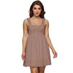 Ruffle Strap Babydoll Chiffon Dress 