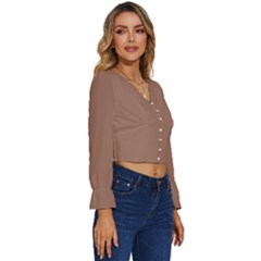 Long Sleeve V-Neck Top 